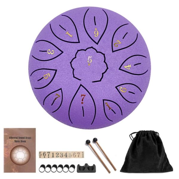 Steel Tongue Drum Percussion 6 inch 11 Tune
