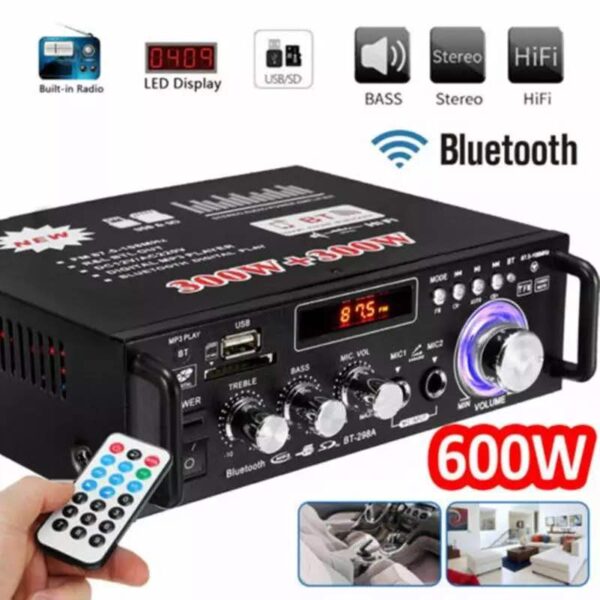 600W Remote control Home Amplifiers