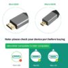 Micro HDMI to HDMI convert Cable 4PCS