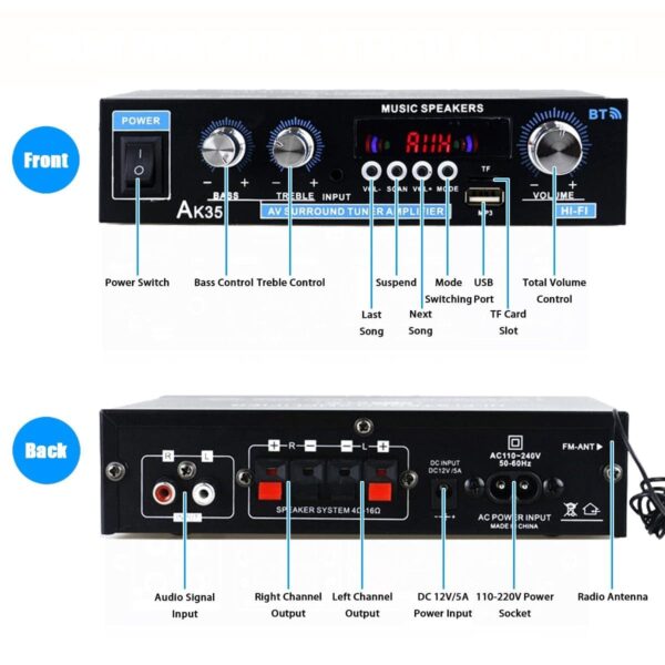 800W Home Digital Amplifier