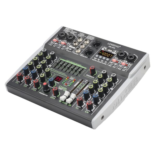 Mini Channels Individual 48V Phantom Power Audio Mixer