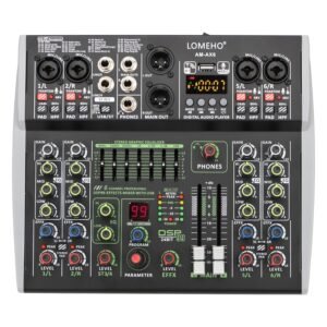 Mini Channels Individual 48V Phantom Power Audio Mixer