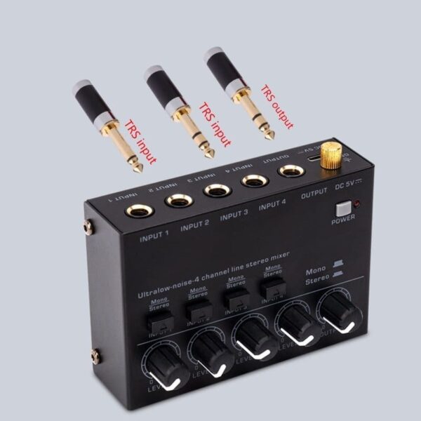 Mini Audio Mixer 4 Channel