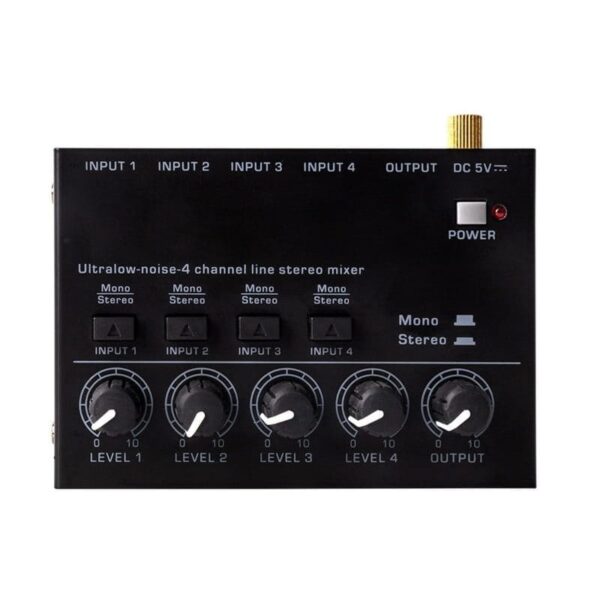 Mini Audio Mixer 4 Channel