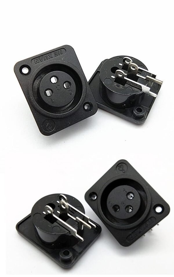 20PCS xlr female socket cannon connector