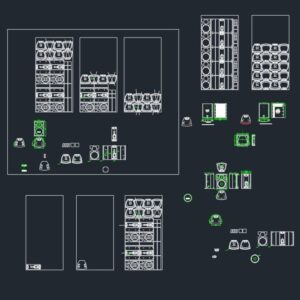 20models PA speaker cabinet drawing
