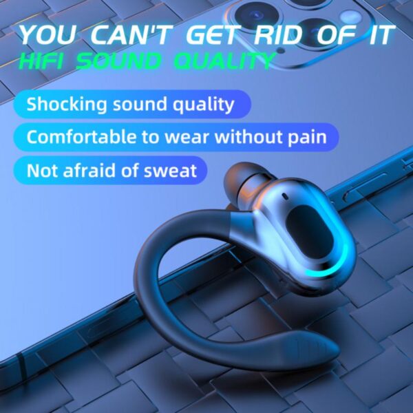 Bluetooth 5.2 Headphone Hanging Stereo Headset in-ear