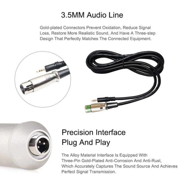 Condenser microphone with Shock Mount
