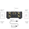 HIFI Audio Amplifier 50WX2 Bluetooth 5.0