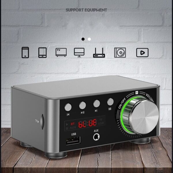 HIFI Audio Amplifier 50WX2 Bluetooth 5.0