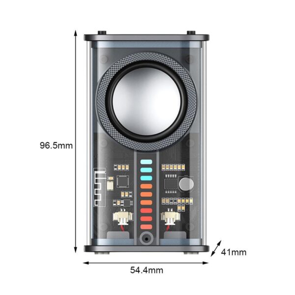 Mini Transparent Bluetooth Speaker 1 pair