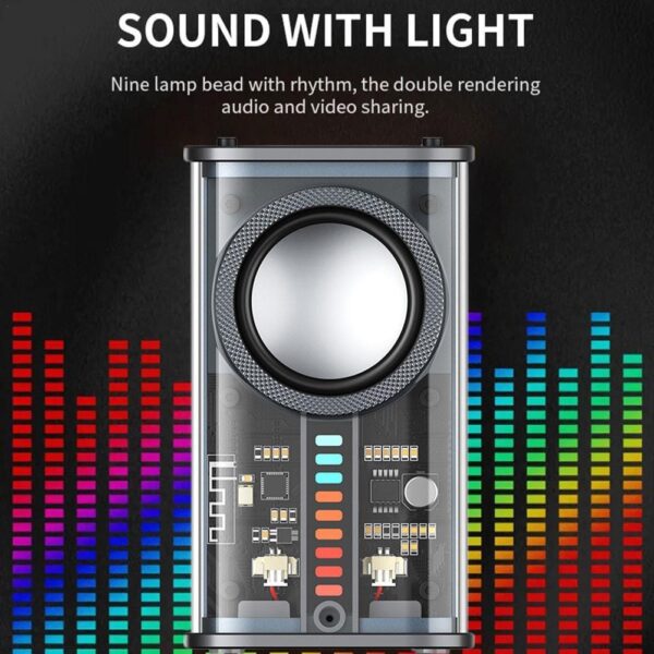 Mini Transparent Bluetooth Speaker 1 pair