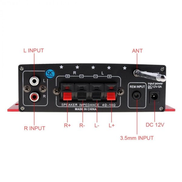 12V 2CH HIFI Car Power Amplifier