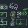 20models PA speaker cabinet drawing