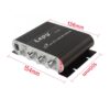 Power Car Amplifier Hi-Fi 2.1 MP3 Radio Stereo Bass