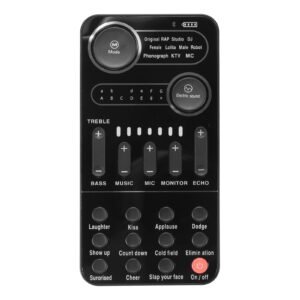 Live Sound Card with Mic for Live Streaming Computer Phone