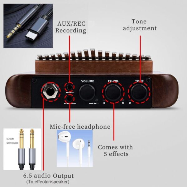Kalimba Electric 21 Key Pro