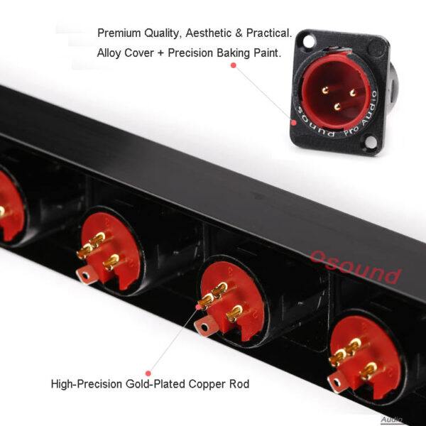 1U XLR Patch Panel