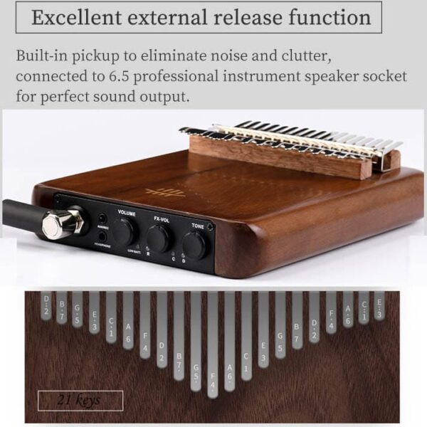Kalimba Electric 21 Key Pro