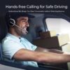 Bluetooth Headset with Crystal Microphone for Trucker/Driver
