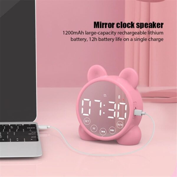 Alarm Clock Bluetooth Speaker 1pair
