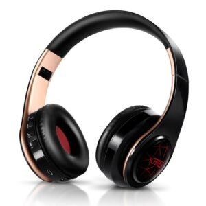 LED breathing lights wireless bluetooth headphone