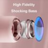 Flashing light Powerful Bluetooth Speaker 1pair