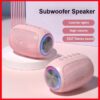 Flashing light Powerful Bluetooth Speaker 1pair