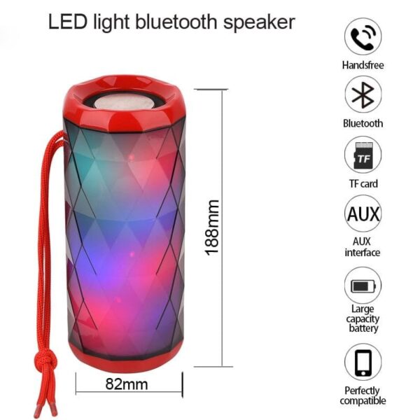waterproof colored Portable bluetooth speaker