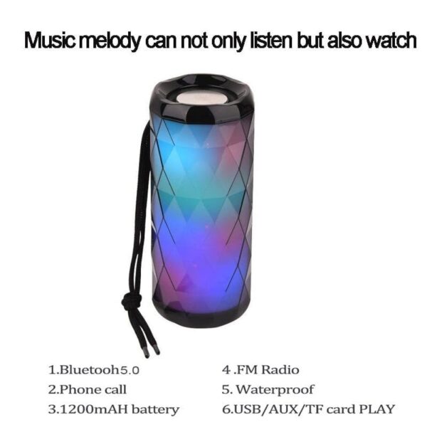 waterproof colored Portable bluetooth speaker