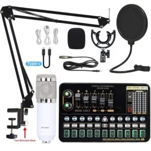 Professional Condenser Microphone Sound Card