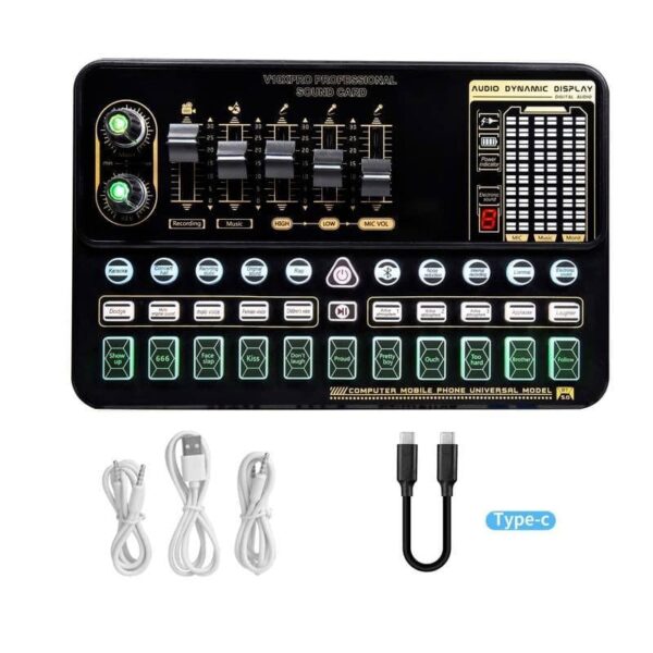 Professional Condenser Microphone Sound Card