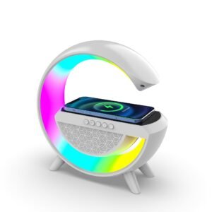 Smart LED Light bluetooth Speaker with wireless charger