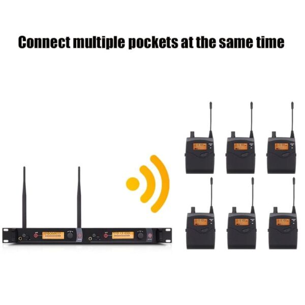 Professional Wireless In Ear-Monitor System 6 Transmitters