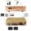 5 Channel bluetooth5.0 FM HiFi Stereo Amplifier