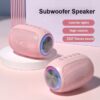 Flashing light Powerful Bluetooth Speaker 1pair