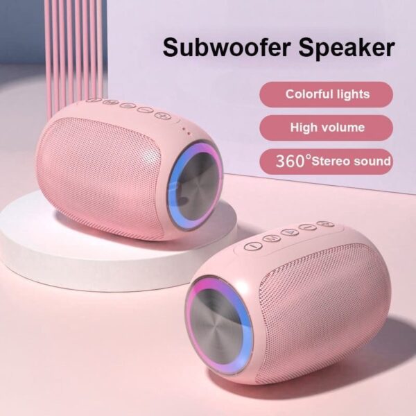 Flashing light Powerful Bluetooth Speaker 1pair