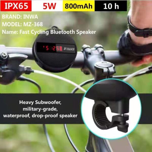 LED digital display bicycle Bluetooth speaker