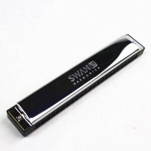 Swan Harmonica C Key 24 Holes Tremolo Mouth Organ Woodwind