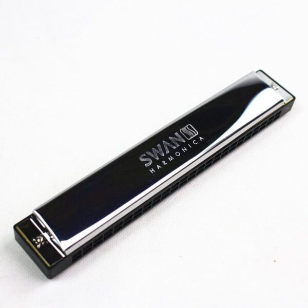 Swan Harmonica C Key 24 Holes Tremolo Mouth Organ Woodwind