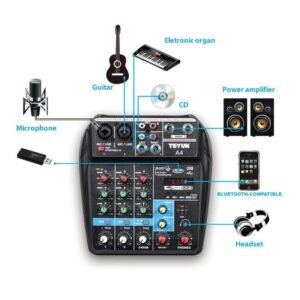 4 Channel Audio Mixer