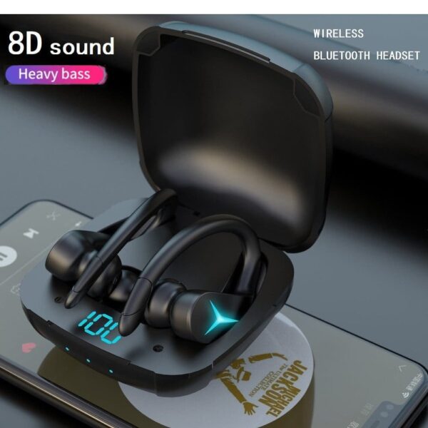 TWS Wireless Headphone IPX7 Waterproof LED Display