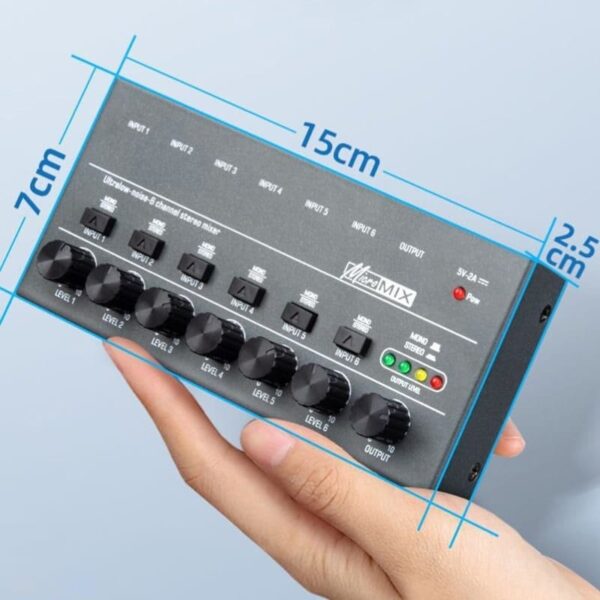 Digital Audio Mixer 6 Channel