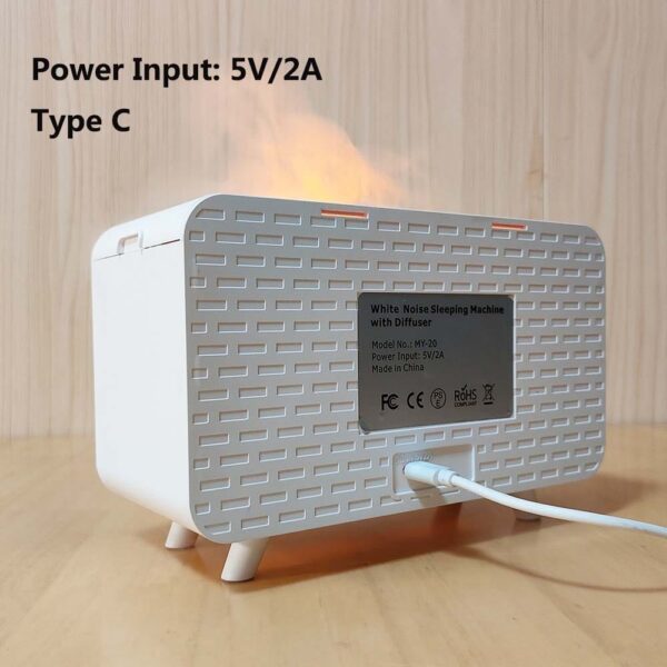 White Noise Humidifier Lamp