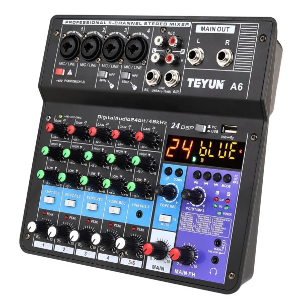 Wireless 6 Channel Audio Mixer