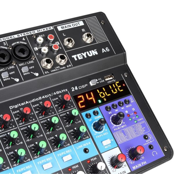 Wireless 6 Channel Audio Mixer