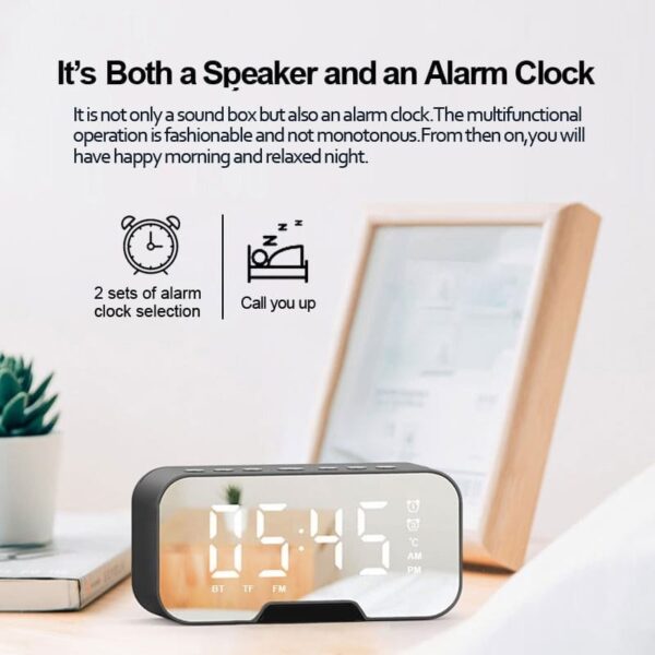 Clock Wireless Bluetooth Speaker
