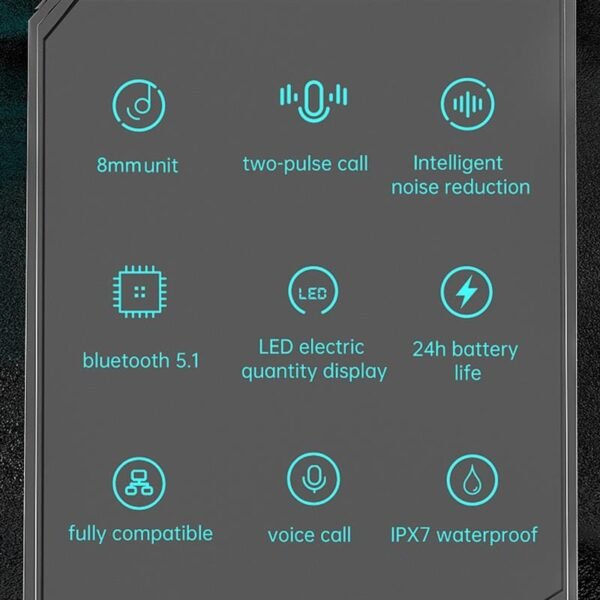 X7 TWS Bluetooth Fone Gaming Earphones