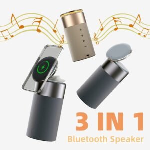 Magnetic wireless charging bluetooth speaker table lamp