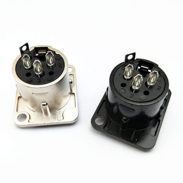 10PCS metal xlr socket cannon 3pin female with lock